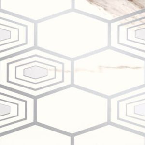 Tubadzin Nella white dekor