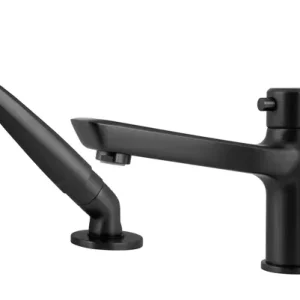 Deante Arnika BQA_N13M kádperemre ültethető kádtöltő csaptelep, 3 lyukas, fekete