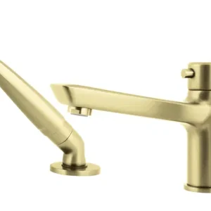 Deante Arnika BQA_R13M kádperemre ültethető kádtöltő csaptelep,3 lyukas, szálcsiszolt arany