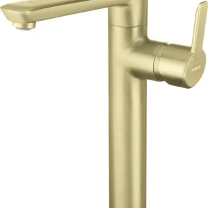 Deante Arnika BQA_R20K magasított mosdó csaptelep, szálcsiszolt arany
