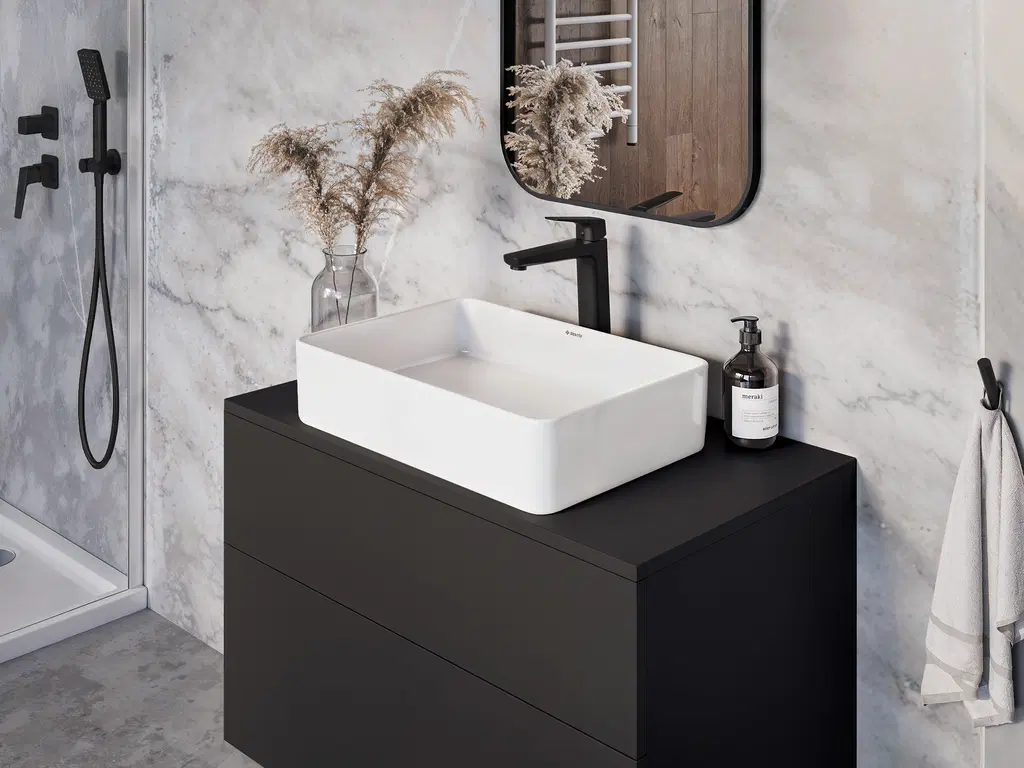 Deante Blur BQL_N20K magasított mosdó csaptelep, fekete - Image 3